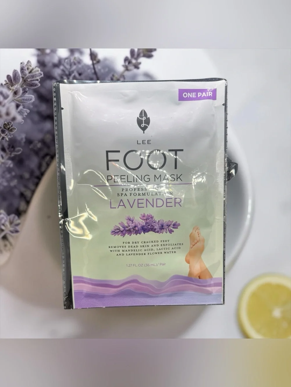 🏷️‼️5/$25🏷️‼️💜LEE💜Lavender Foot Peeling Mask/NIP